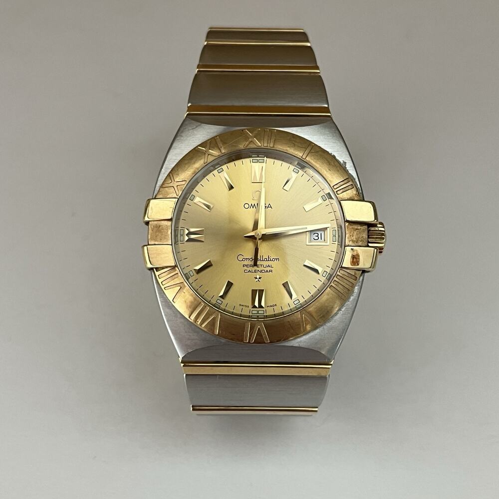 Omega Constellation Perpetual Cal. Double Eagle 18kt Gold & Stainless Steel 38mm